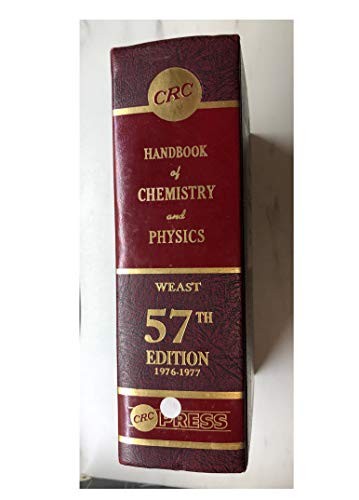 Handbook of Chemistry and Physics by Weast, Robert C. (editor) Hardback Book The