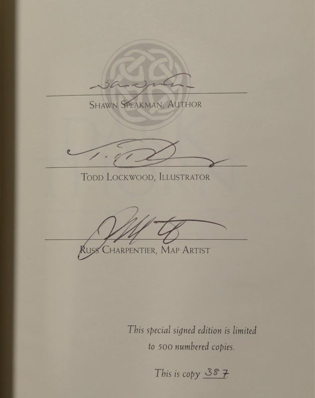 The Dark Thorn Triple Signed by Speakman Lockwood and Charpentier 387/500 made! gallery