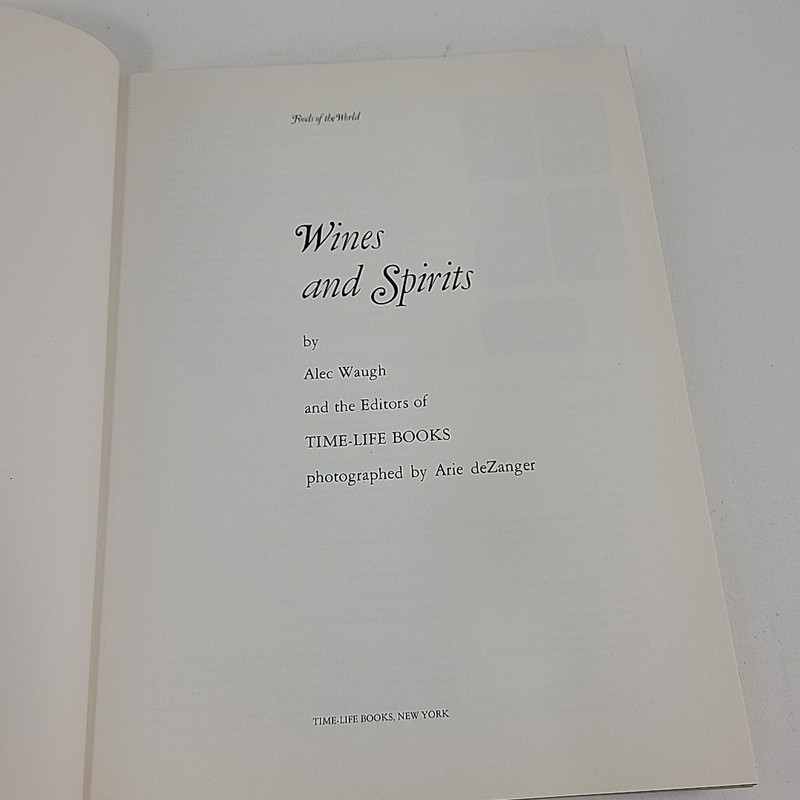 Wines And Spirits - Time Life Books (Hardcover, 1968) Foods Of The World gallery