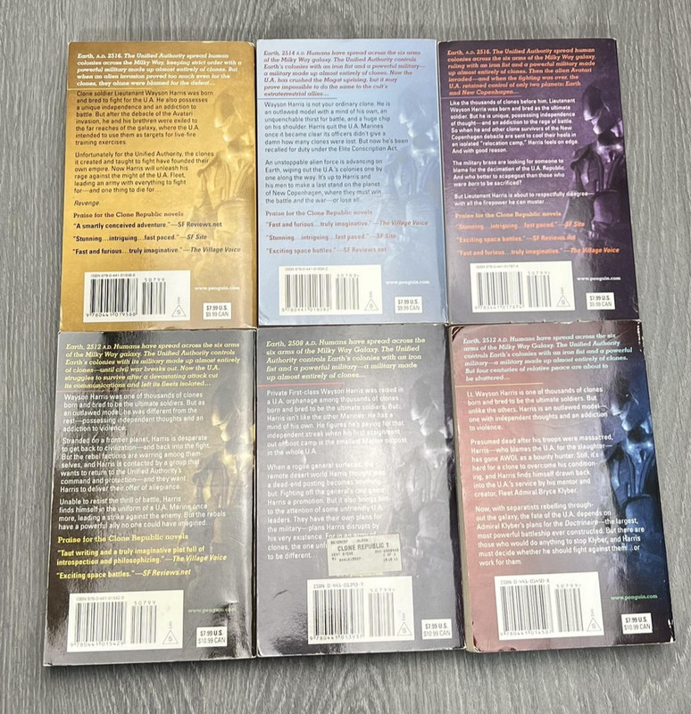 Clone Republic Books Steven L. Kent Ace Sci-Fi Paperback Lot - Set of 6 gallery