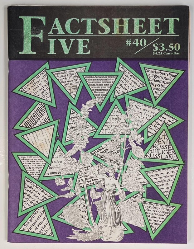 FACTSHEET 5 No. 40 (1990) Zine Buyer’s Guide Mike Gunderloy Indie Publishing