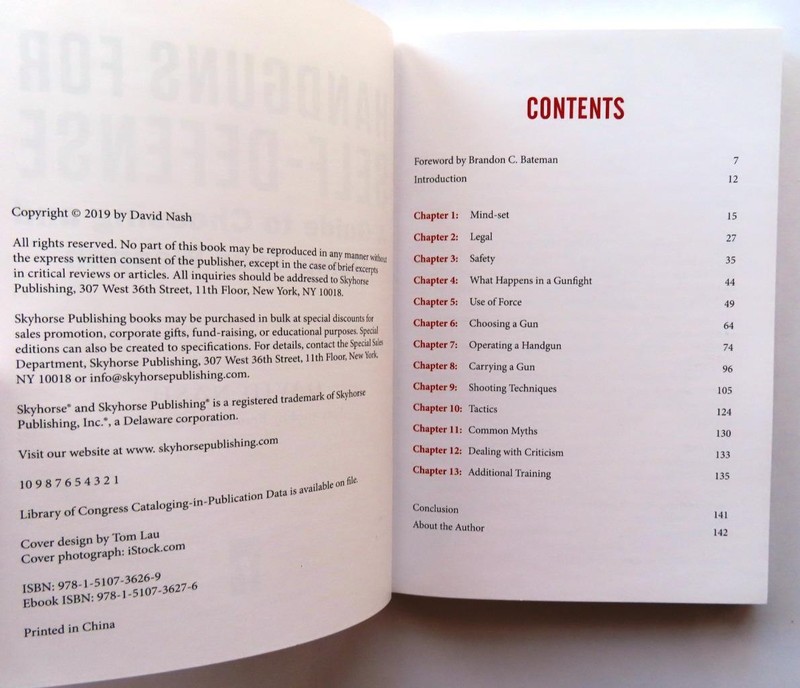 (798) Handguns for Self-Defense: Guide to Choosing & Using by David Nash PB 2019 gallery
