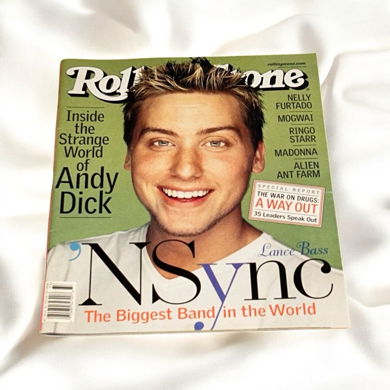 Rolling Stone August 16 2001 Nsync Lance Bass Cover Collectors 875 Andy Dick