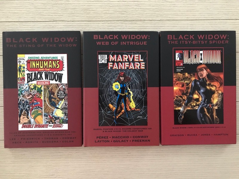 Lot – Marvel Premiere Classic Hardcover- Black Widow #28, #40 And # 78.