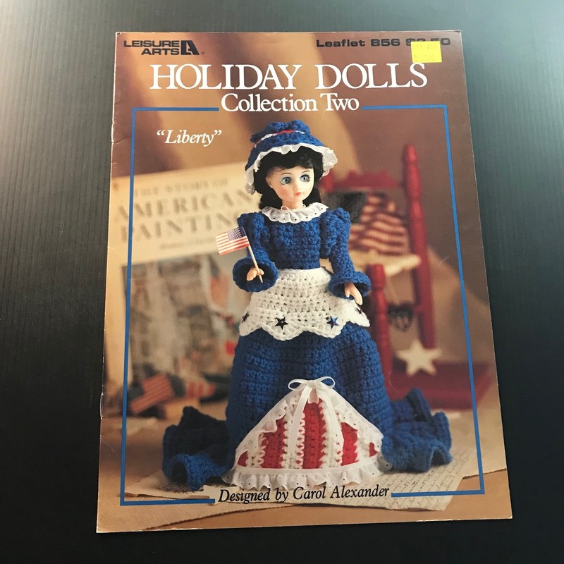 Holiday Dolls Collection Two Carol Alexander 1989 Crochet Patterns Leisure Arts
