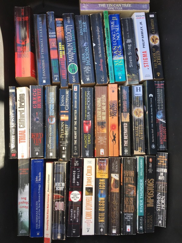 Lot Of 20 Suspense Crime Mystery Thriller Fiction Paperback Books Random Mix Lot gallery
