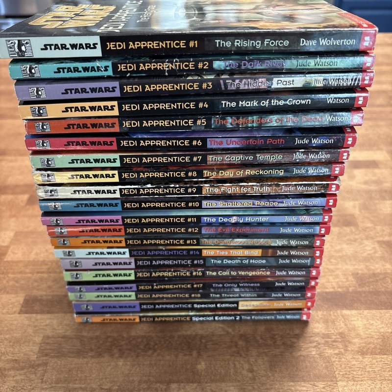 Star Wars Jedi Apprentice Complete Series Book Set Lot Vol 1-18 + 2 Special Ed