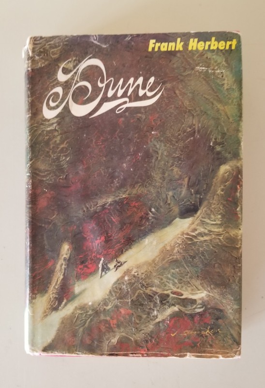 DUNE Frank Herbert 1st BCE Printing Red Hardcover DJ Gutter Code 47M [B4 216]