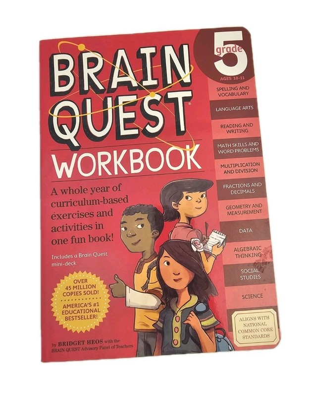Brain Quest Workbook Lot Of 2 -One 5th Grade & One Between 5th & 6th Grade, NEW gallery