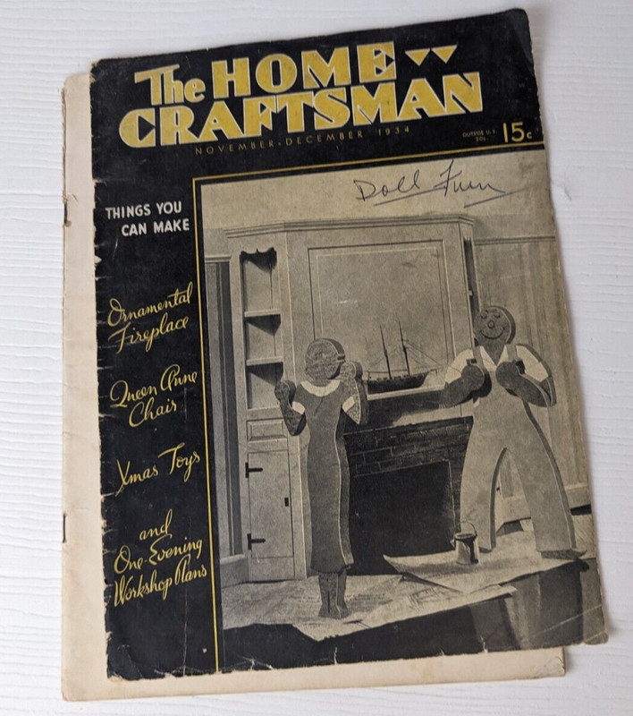 Vintage November December 1934 The Home Craftsman Magazine