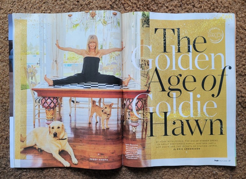 GOLDIE HAWN * PEOPLE MAGAZINE May 2026 * DEVIL WEARS PRADA 2 * MEGHAN & HARRY gallery