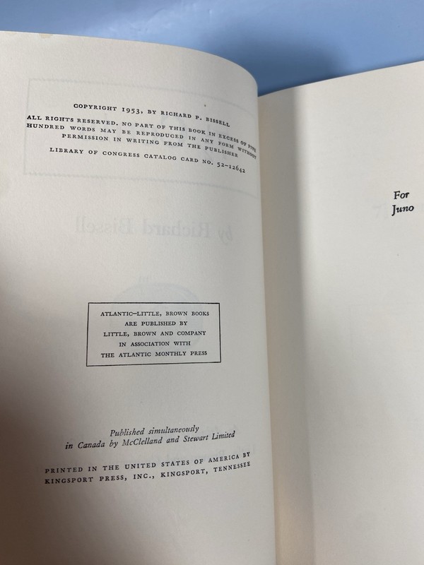 7 1/2 Cents by Richard Bissell, 1953 Book Of the Month Club HCDJ VG gallery
