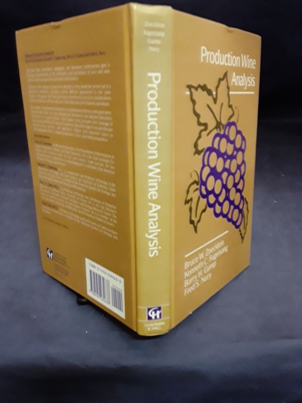 Production Wine Analysis by Zoecklein… (1990) VG HB 240301
