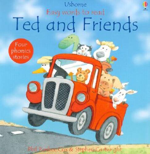 Ted and Friends (Usborne Easy Words to Read) – Paperback – GOOD