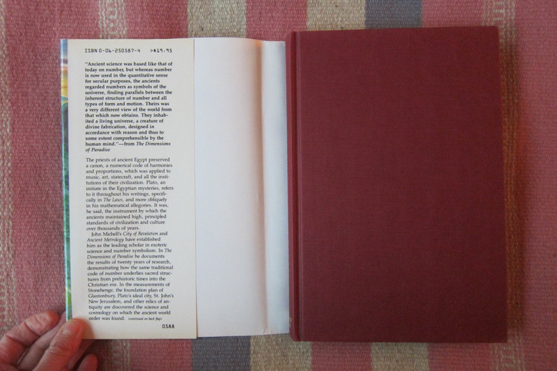 Vintage 1988 First Edition The Dimensions of Paradise John Michell Numerology VG gallery