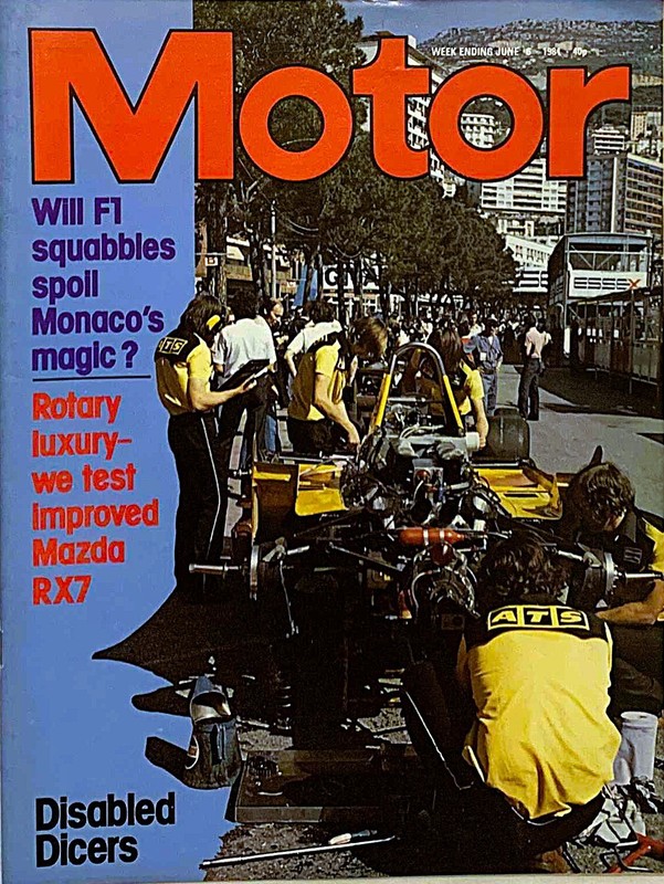 MOTOR MAGAZINE 06-JUN-81 – Fiat Argenta, Mazda RX-7, Monaco Grand Prix