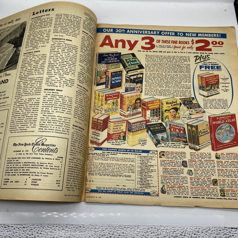 New York Times Magazine DEC 3, 1956 - Year Recap - Politics - Amazing Ads gallery
