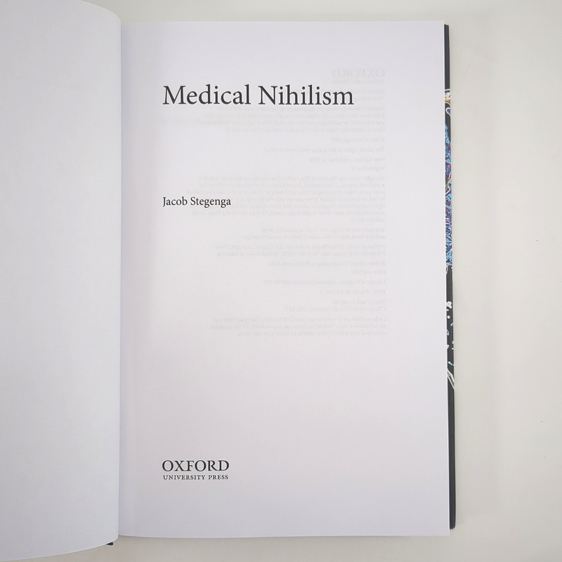 Medical Nihilism Philosophy Science Hardcover Book Jacob Stegenga 2018 gallery