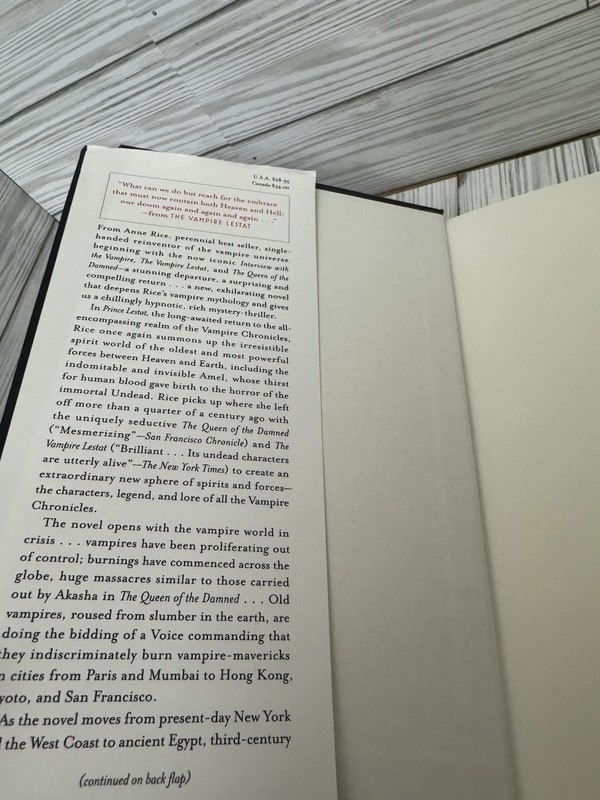 Prince Lestat Vampire Chronicles by Anne Rice (2014) First Edition HCDJ gallery