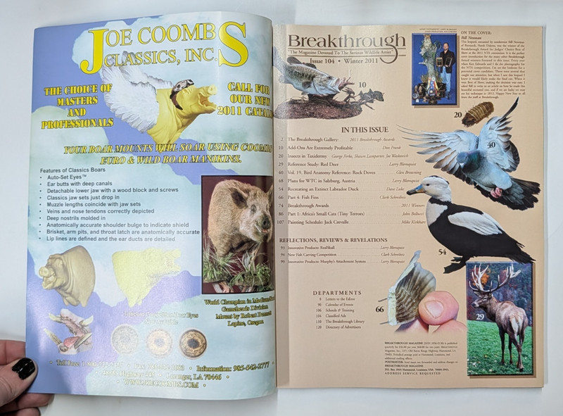 Breakthrough Taxidermy Magazine Issue 104 Winter 2011 gallery