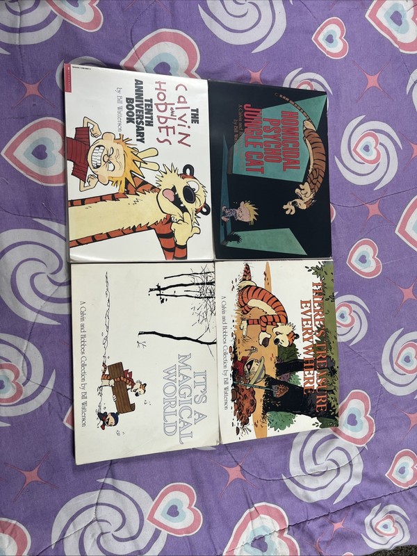CALVIN AND HOBBES Series Lot of 10 Set Comic Strip Books Bill Watterson