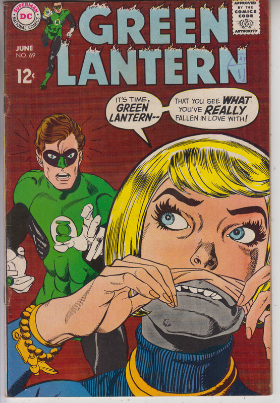 GREEN LANTERN # 69 VF+ 8.5 «IF EARTH FAILS THE TEST » CENTS 1969