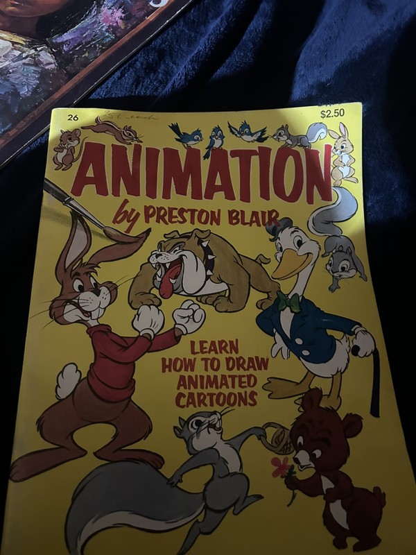 🔵ANIMATION by PRESTON BLAIR Art Instruction Book in WALTER FOSTER Series 1950’s
