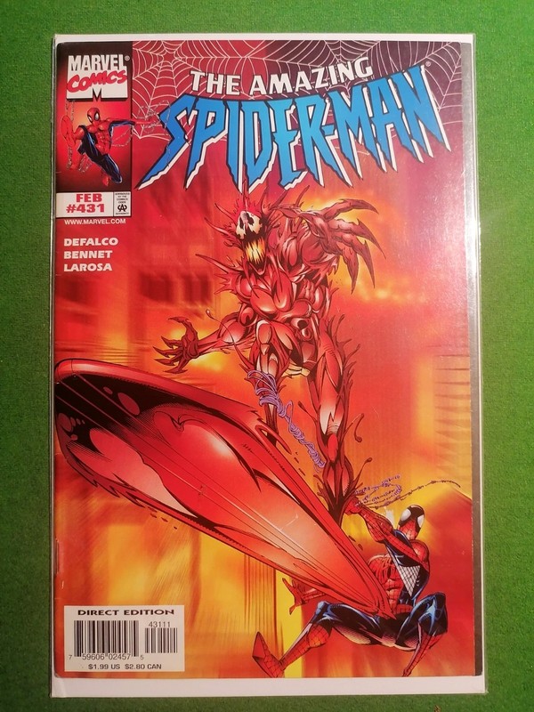 MARVEL The Amazing Spider-Man #431 Single Issue Cosmic Carnage Comic Book 1998