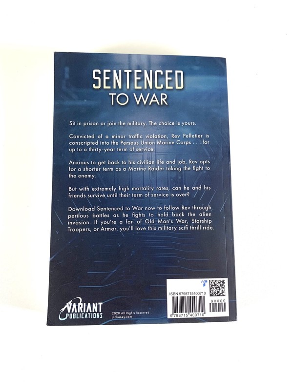 Sentenced to War Book 1 by J.N. Chaney Jonathan Brazee 1st Edition Paperback gallery