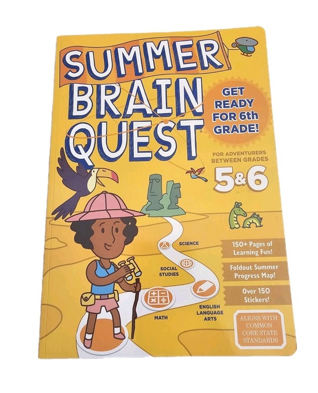 Brain Quest Workbook Lot Of 2 -One 5th Grade & One Between 5th & 6th Grade, NEW gallery