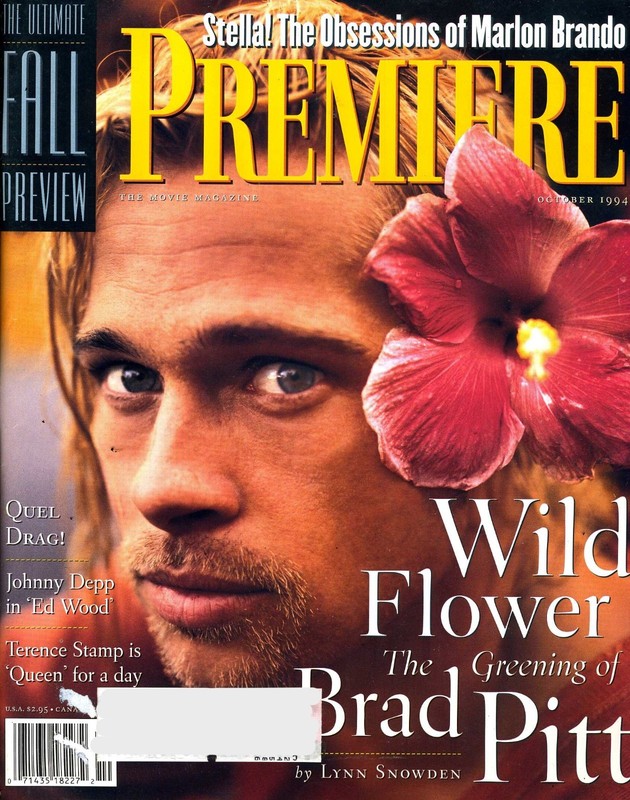PREMIERE Magazine; 8:2, Oct ’94; Brad Pitt, Marlon Brando, Ed Wood