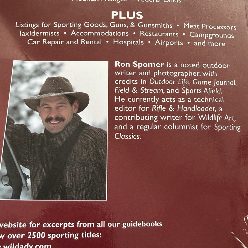 Big Game Hunters Guide to Montana Ron Spomer Wilderness Adventure Paperback Book gallery