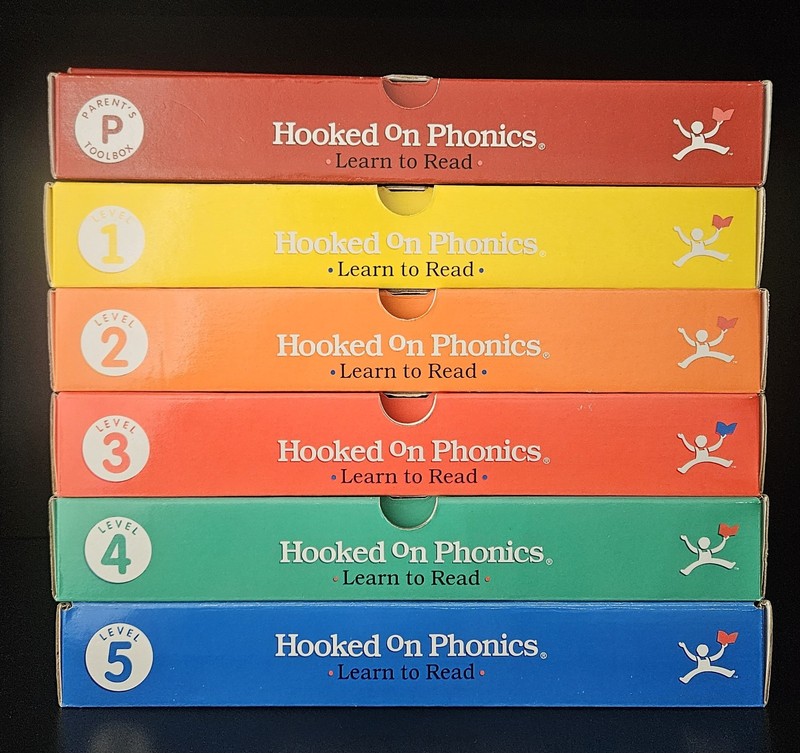 Hooked on Phonics Learn To Read Levels 1-5 Complete Box Set BUNDLE Extras Kits