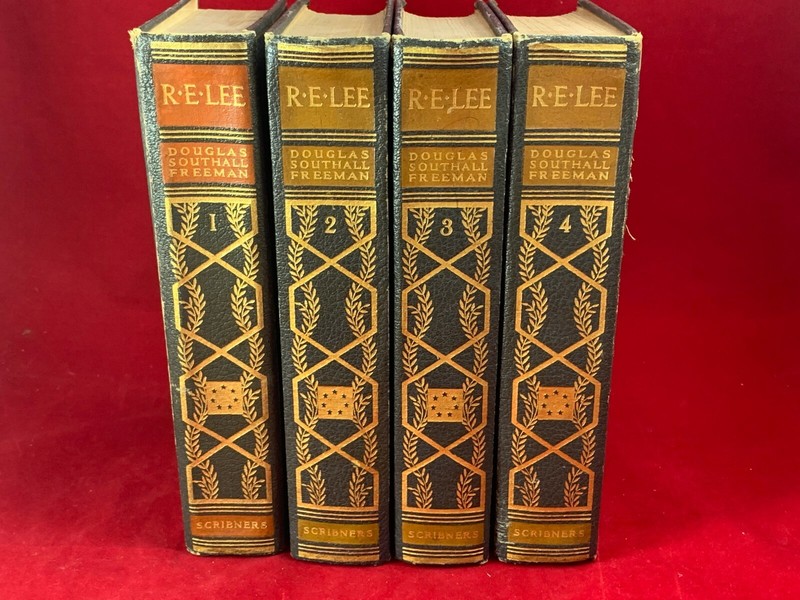 Robert E.Lee, A Biography, Pulitzer Prize Ed Douglas Southall Freeman 4 VoL Set