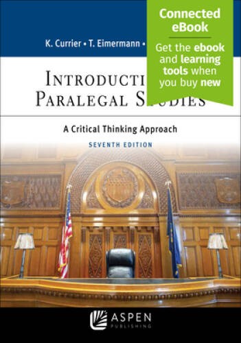 Introduction to Paralegal Studies: A Critical Thinking Approach (Asp – VERY GOOD
