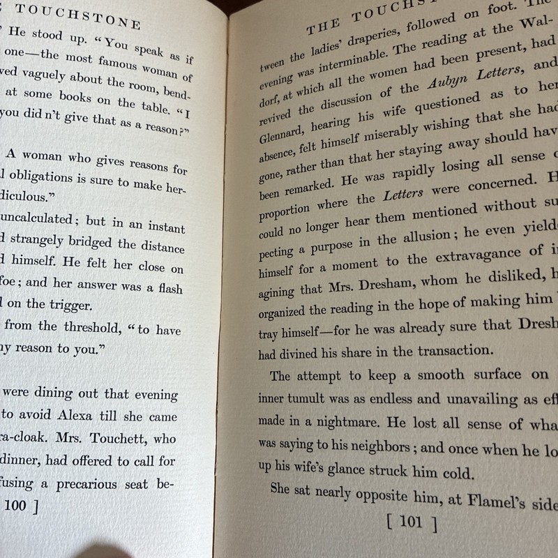 The Touchstone by Edith Wharton Hardcover Charles Scribner 1900 1st Edition VGC gallery