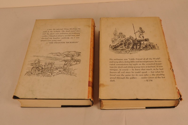 Kipling 1 & 2 w Dust Jacket Books set lot 1956, John Beecroft Richard M Powers gallery