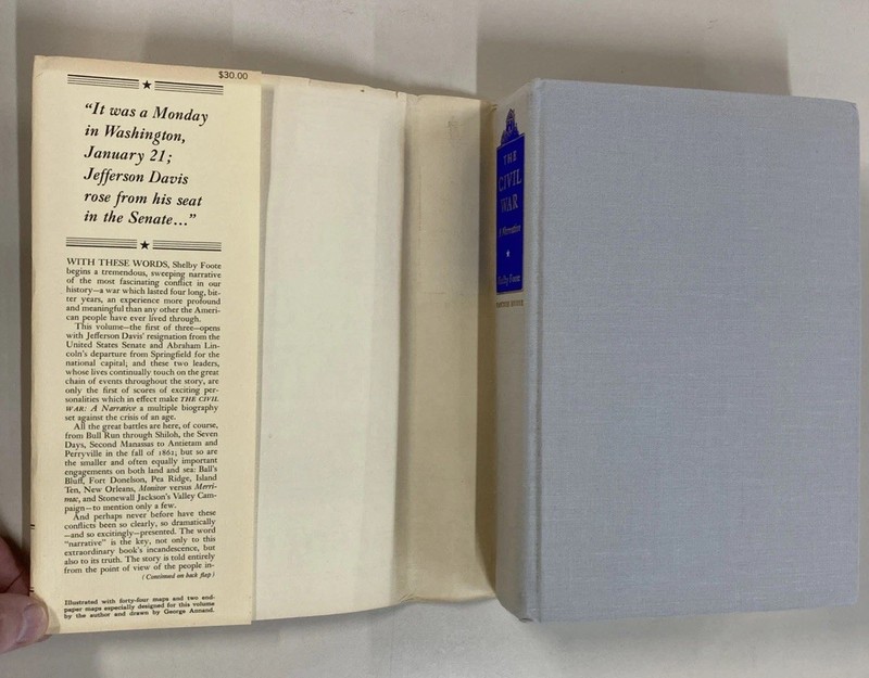 Civil War A Narrative 3 Vol Set HC DJ Shelby Foote 1960s Random House VNTG gallery