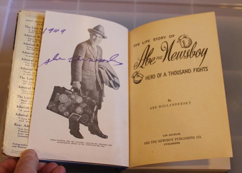 1949 “The Life Story of Abe the Newsboy: Hero of a Thousand Fights” SIGNED gallery
