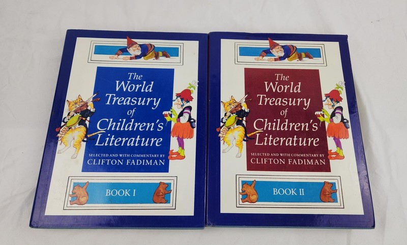 Tre World Treasury of Children’s Literature Book 1 & 2 by Fadiman – 1st Edition