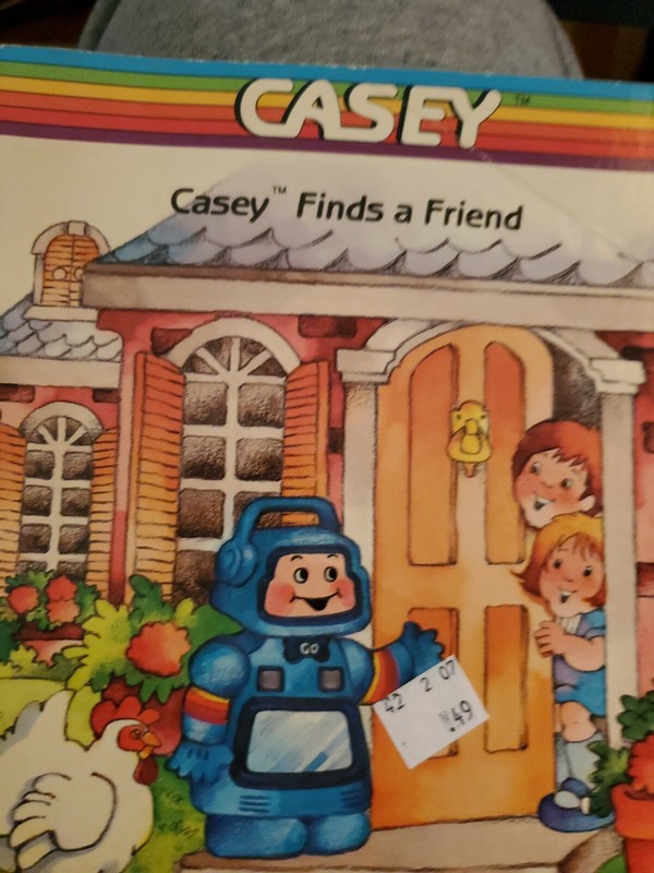 Casey Finds a Friend Book Only 1985 Hasbro Bradley Playskool