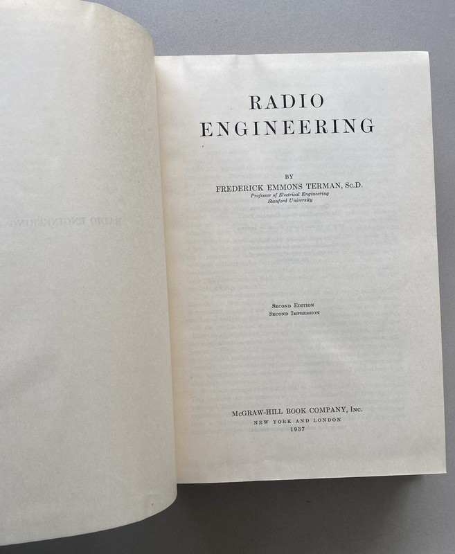 Radio Engineering by Frederick Emmons Terman (1937 2nd Edition Hardcover) gallery