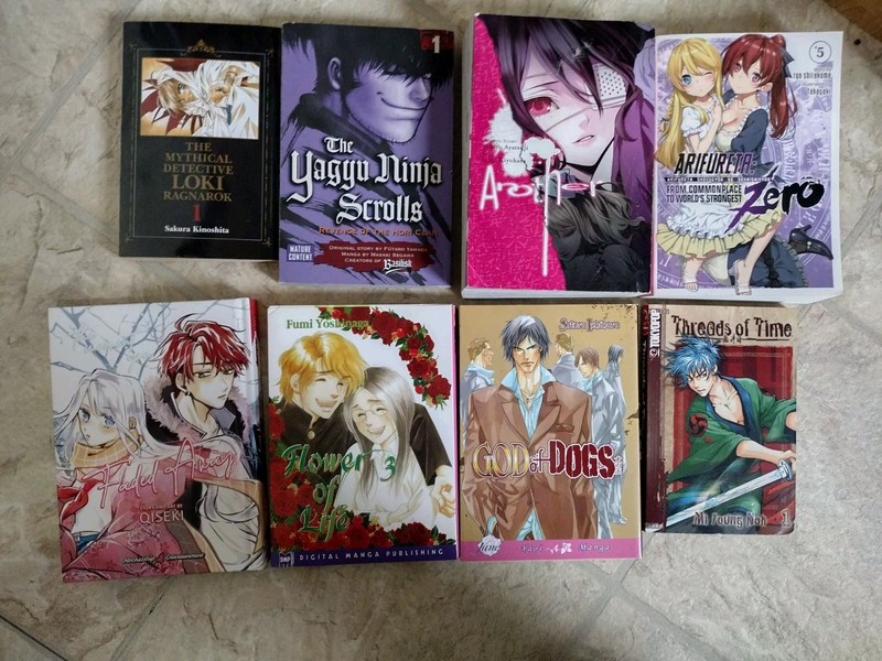 Huge English Manga Lot of 8 No Duplicates Fantasy Adventure Comedy Romance VGC