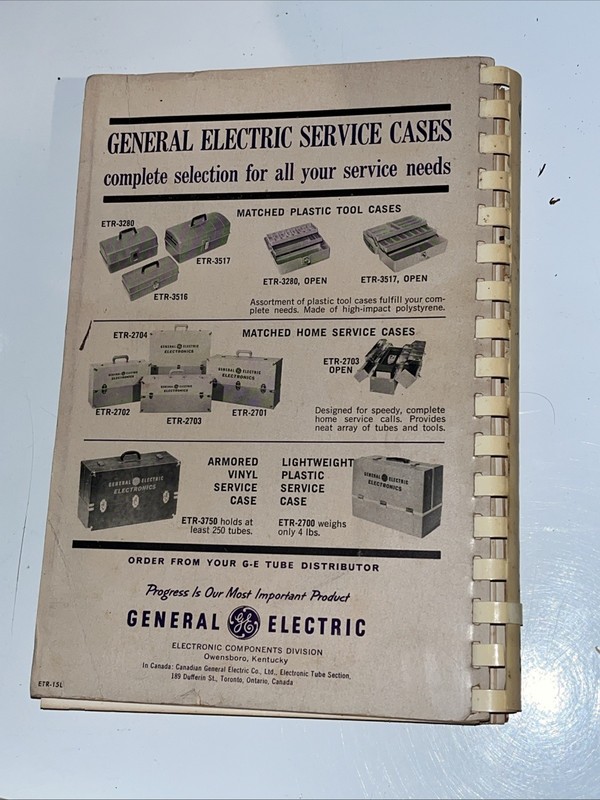 General Electric GE Electronics Essential Characteristics Manual Book 1964 gallery