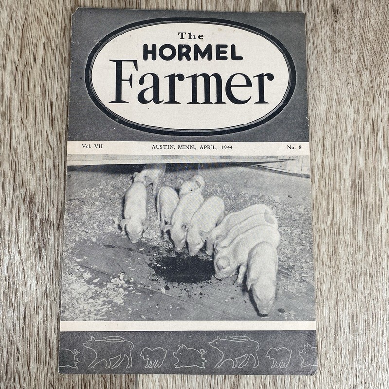 1944 The Hormel Farmer Magazine News Farming Booklet Farm Austin MN Brochure