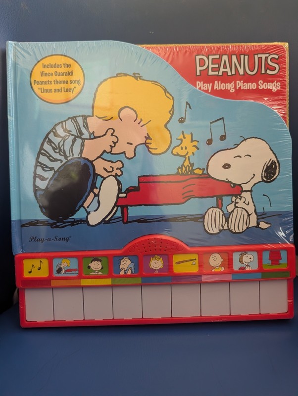 Peanuts Play Along Piano Songs Interactive Sound Book Rare New Linus Lucy Song