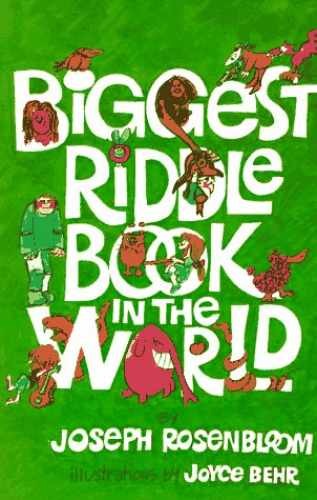 Biggest Riddle Book in the World – Paperback, by Rosenbloom Joseph – Very Good q