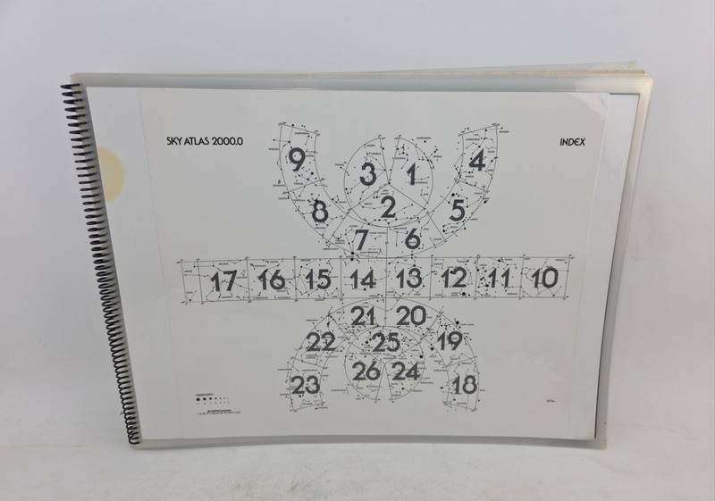 Sky Atlas 2000.0 Field Edition Laminated Spiral Star Charts Sky Publishing