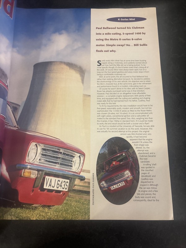 Mini World Magazine February 1997 - Testing Cooper S Touring & S5 First Test gallery