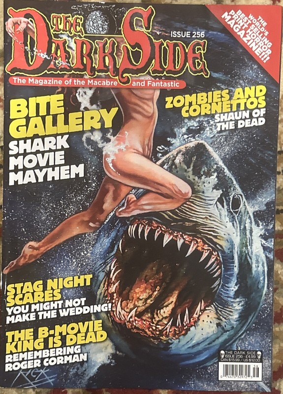 THE DARK SIDE MAGAZINE ISSUE 256 2024 Bite GALLERY SHARK MOVIE MAYHEM